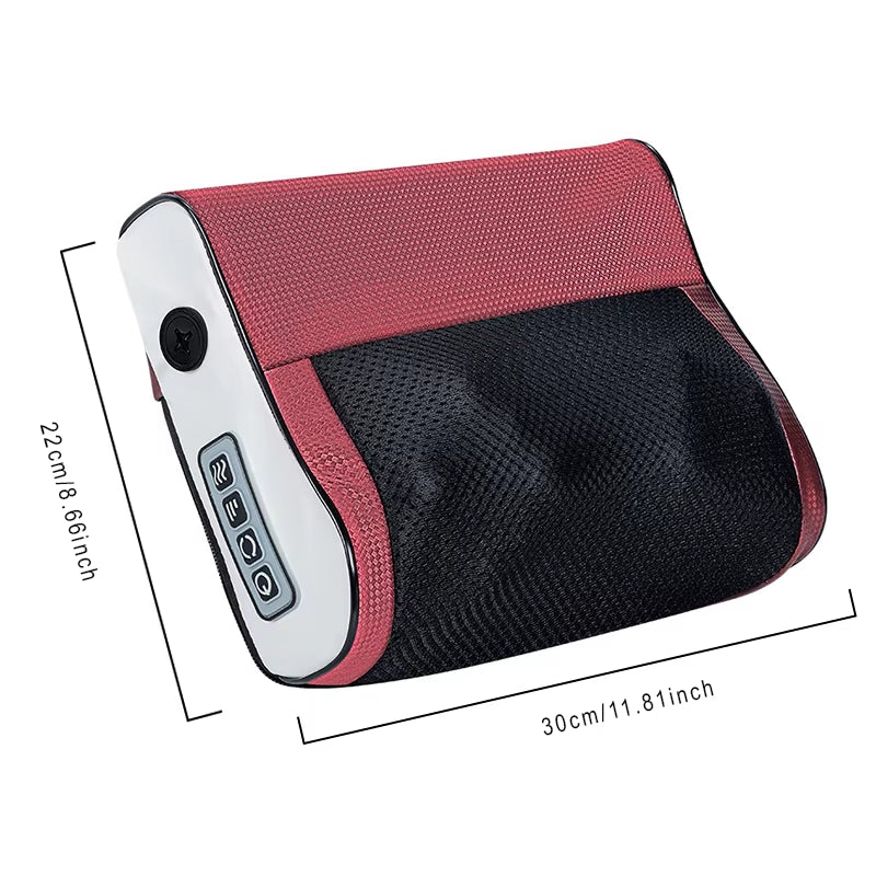 Almohada de Masaje Eléctrica 3 Velocidades con Calor – Cuello, Espalda, Cintura y Piernas | Relajación Profesional en Casa
