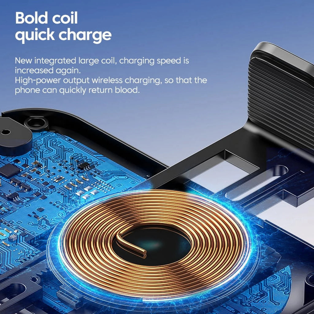  Soporte de movil para el coche con carga inalámbrica rápida 15W – compatible con iPhone y Samsung