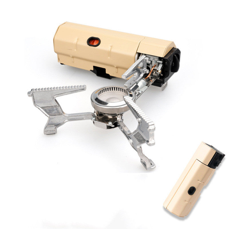 Estufa de Gas Portátil para Camping – Aleación de Aluminio, 2,6 kW, Plegable, Antideslizante y con Bolsa de Transporte