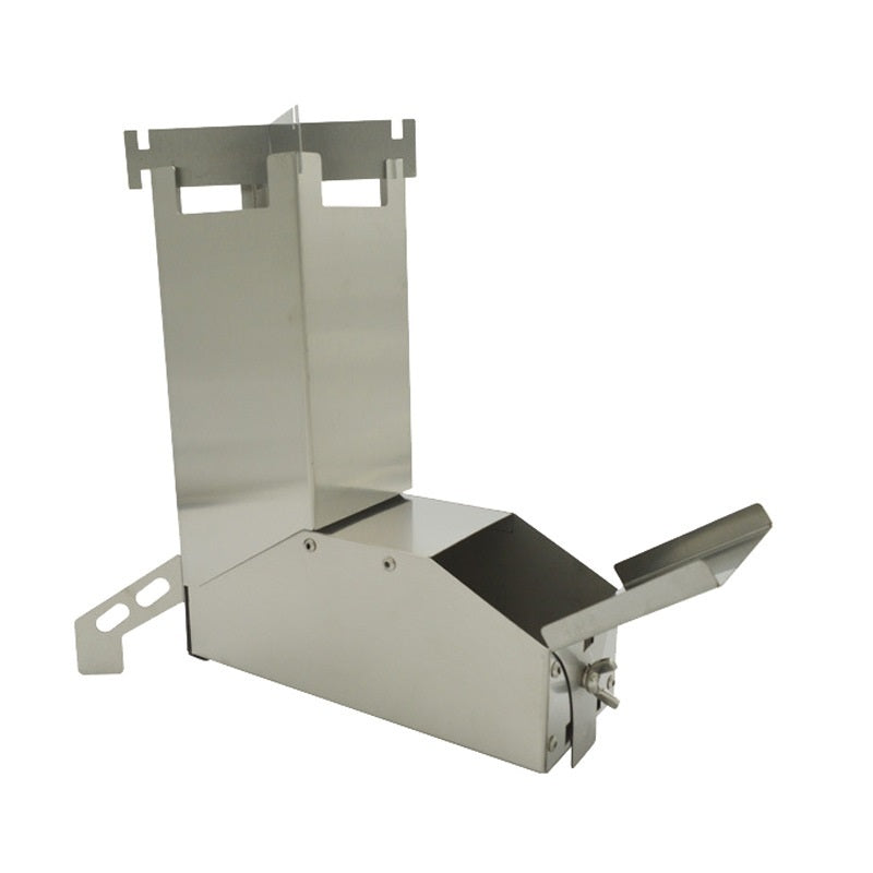 Estufa de Leña Black Titanium Rocket – Acero Inoxidable, Compacta y Portátil, Ideal para Camping y Supervivencia